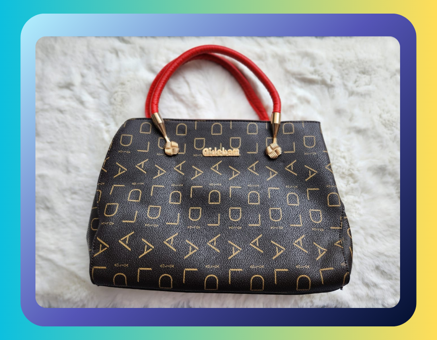 Handbag - Brown Red Design