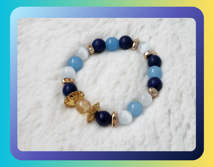 Fashion & Accessories - Lapis Lazuli, Aqua Marine & Selenite Design