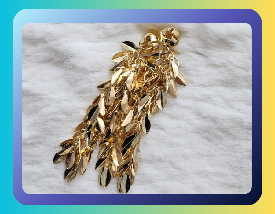 Fashion & Accessories - Dangling Leaf Design Earrings