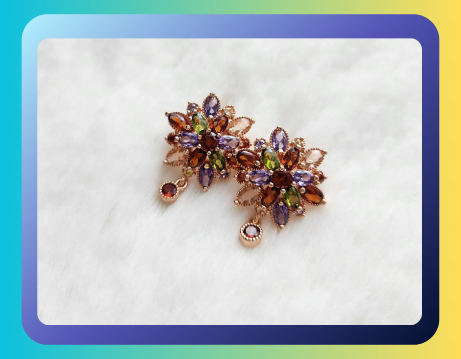 Fashion & Accessories - Snow Flake Shape Earrings