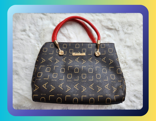 Handbag - Brown Red Design