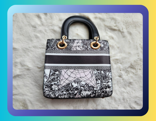 Handbag - Abstract Black Design