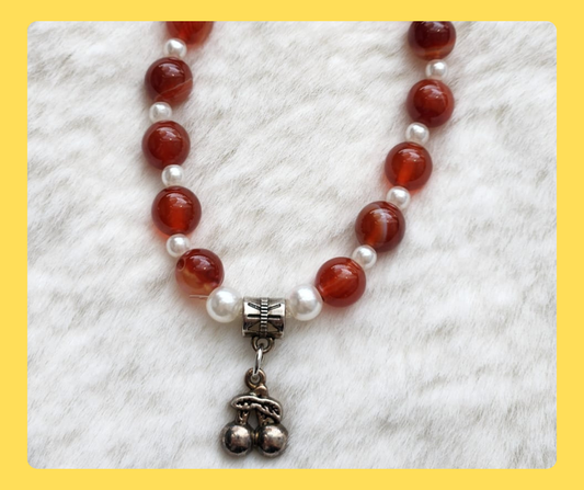 Fashion & Accessories - Carnelian with Cherry Design