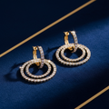 Glamour Hoop Earrings – Crystal Rhinestone