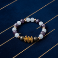 Lotus Soul Bracelet – Amethyst, Angelite & Labradorite