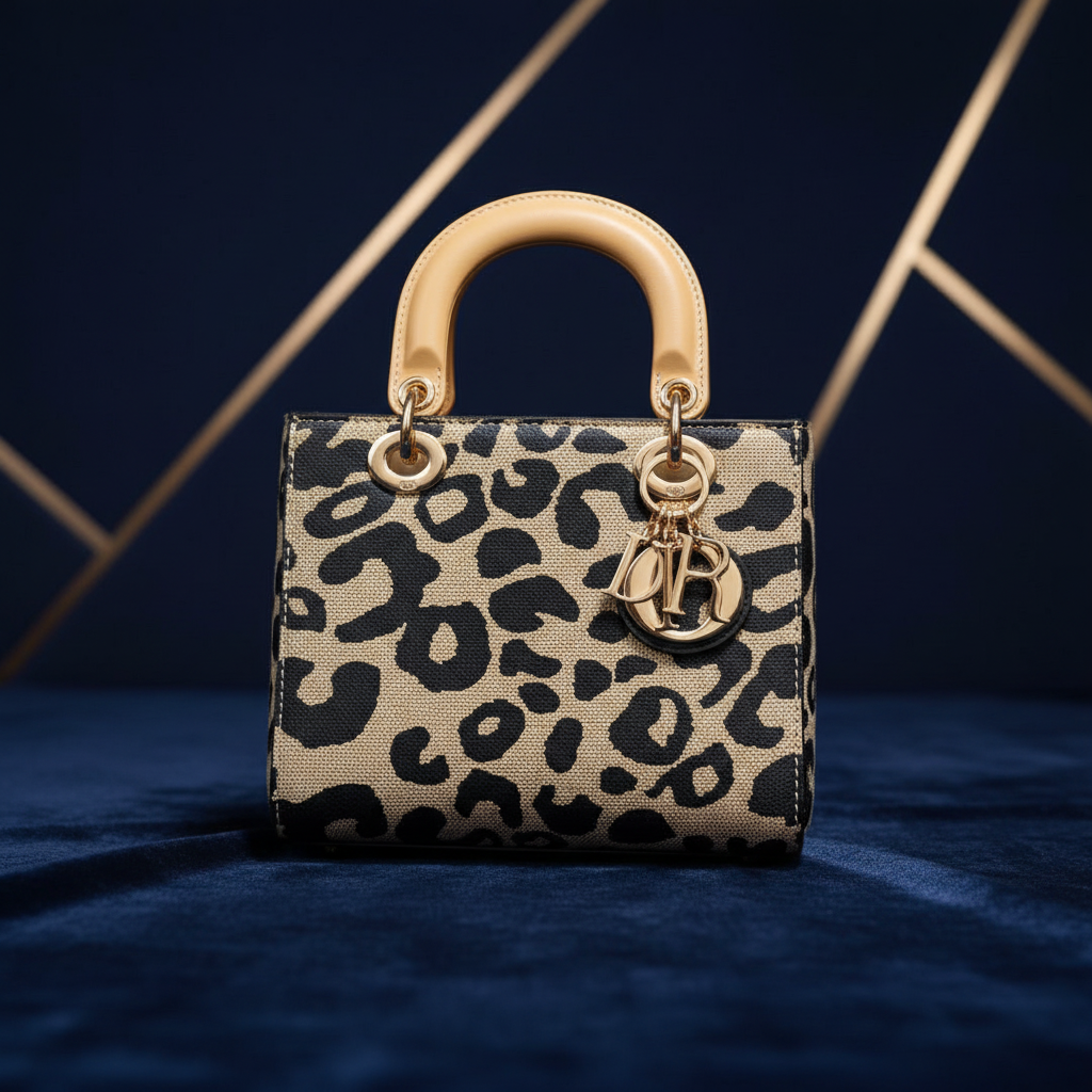 Leopard Print Mini Structured Bag